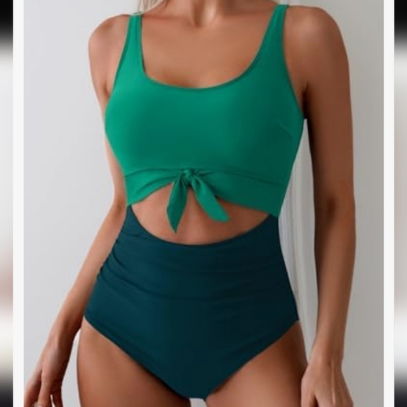 Amazon Other - NWOT One Piece Colorblock Tummy Control Swimsuit - Size XL